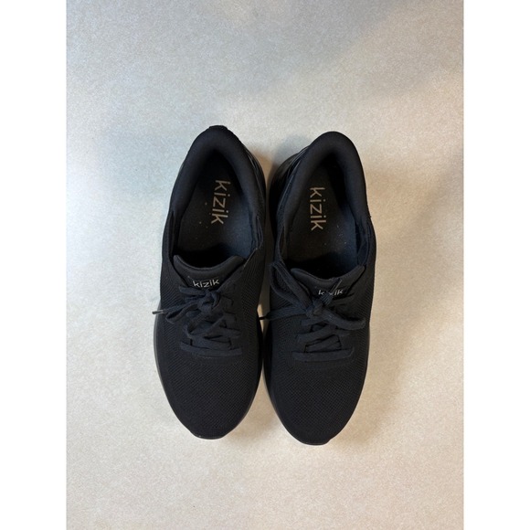 Kizik Athens Black Hands Free Men's 11 Knit Comfort Sneakers Lace Up 0450 - Picture 4 of 9